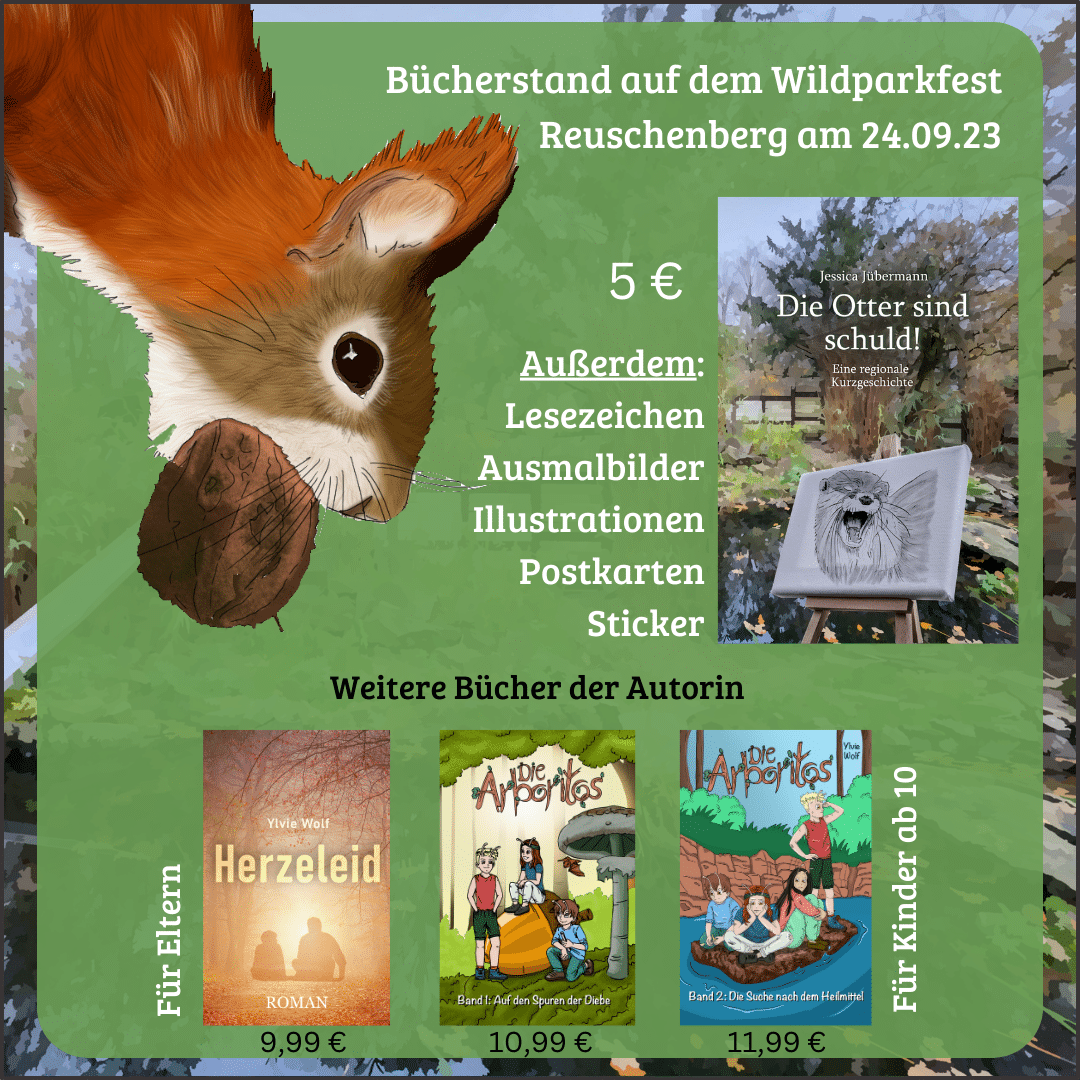 Ylvie Wolf - Jessica Jübermann - Bücherstand auf dem Wildparkfest Reuchenberg