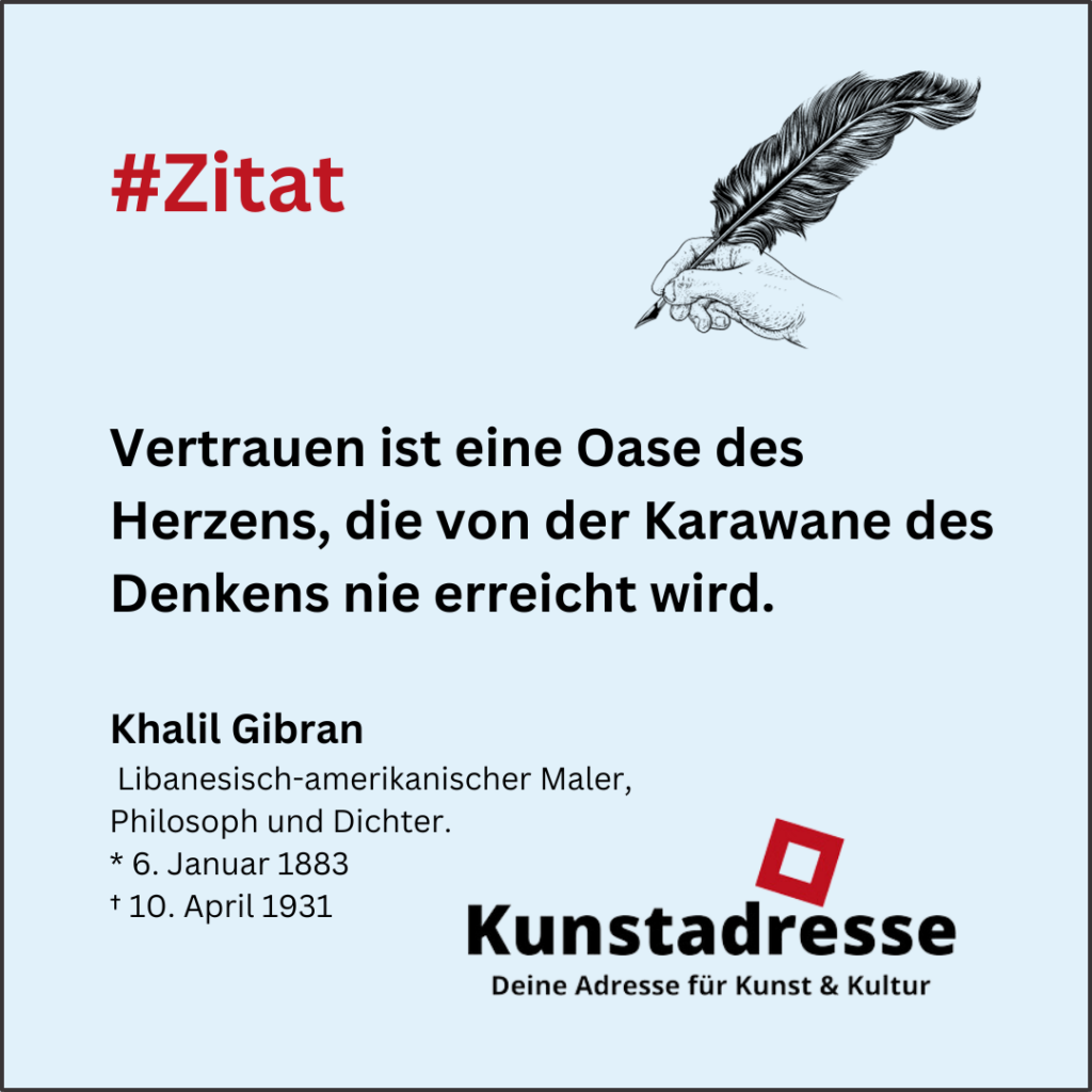 Kunstadresse - Deine Adresse für Kunst & Kultur, Zitat von Maksim Gorki zu Wissenschaft & Kunst